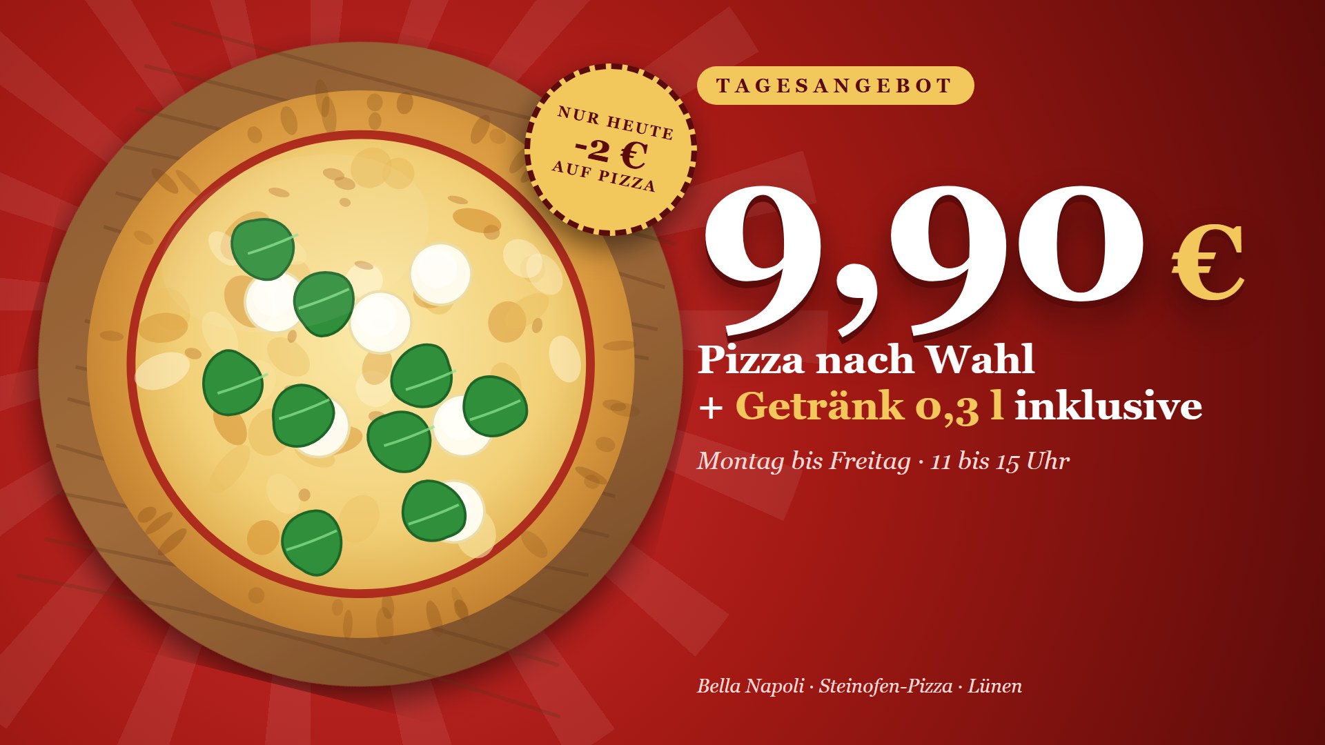 Tagesangebot als Bildschirmseite